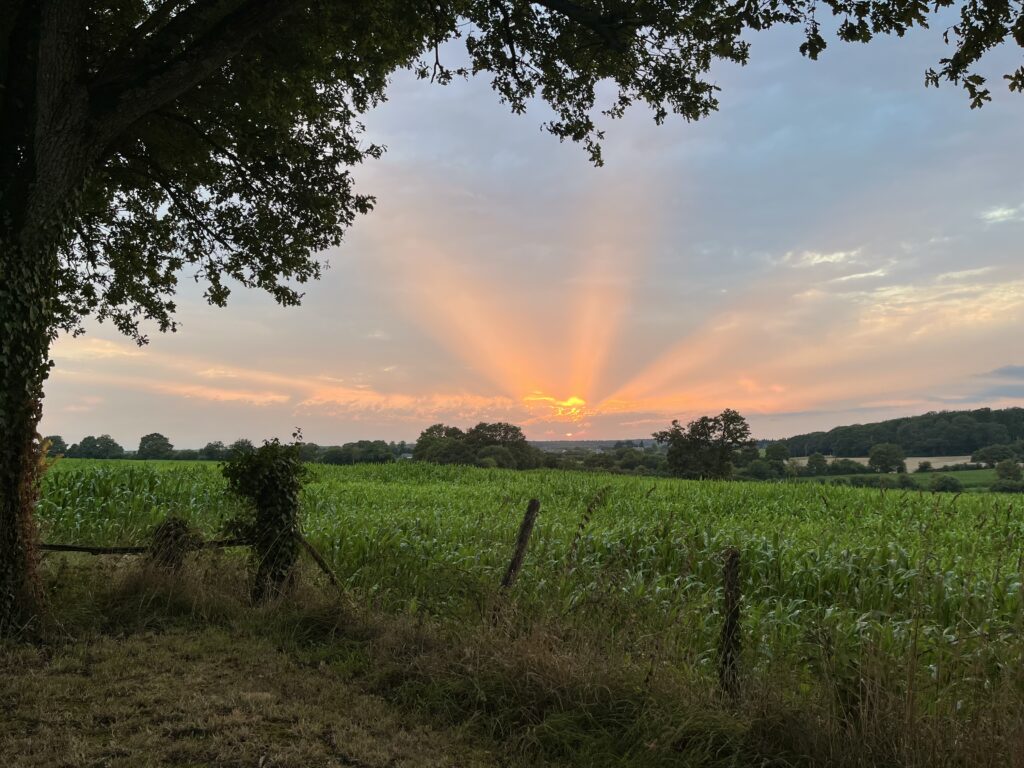 couché de soleil la berceenne week end proche paris
